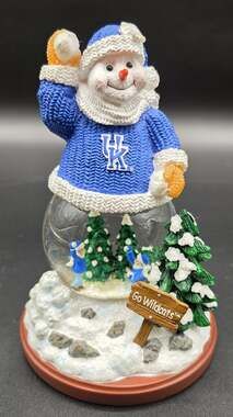 Vintage Univ of Kentucky Snowfight Snowman Snowglobe LE #356/3000 Wildcats